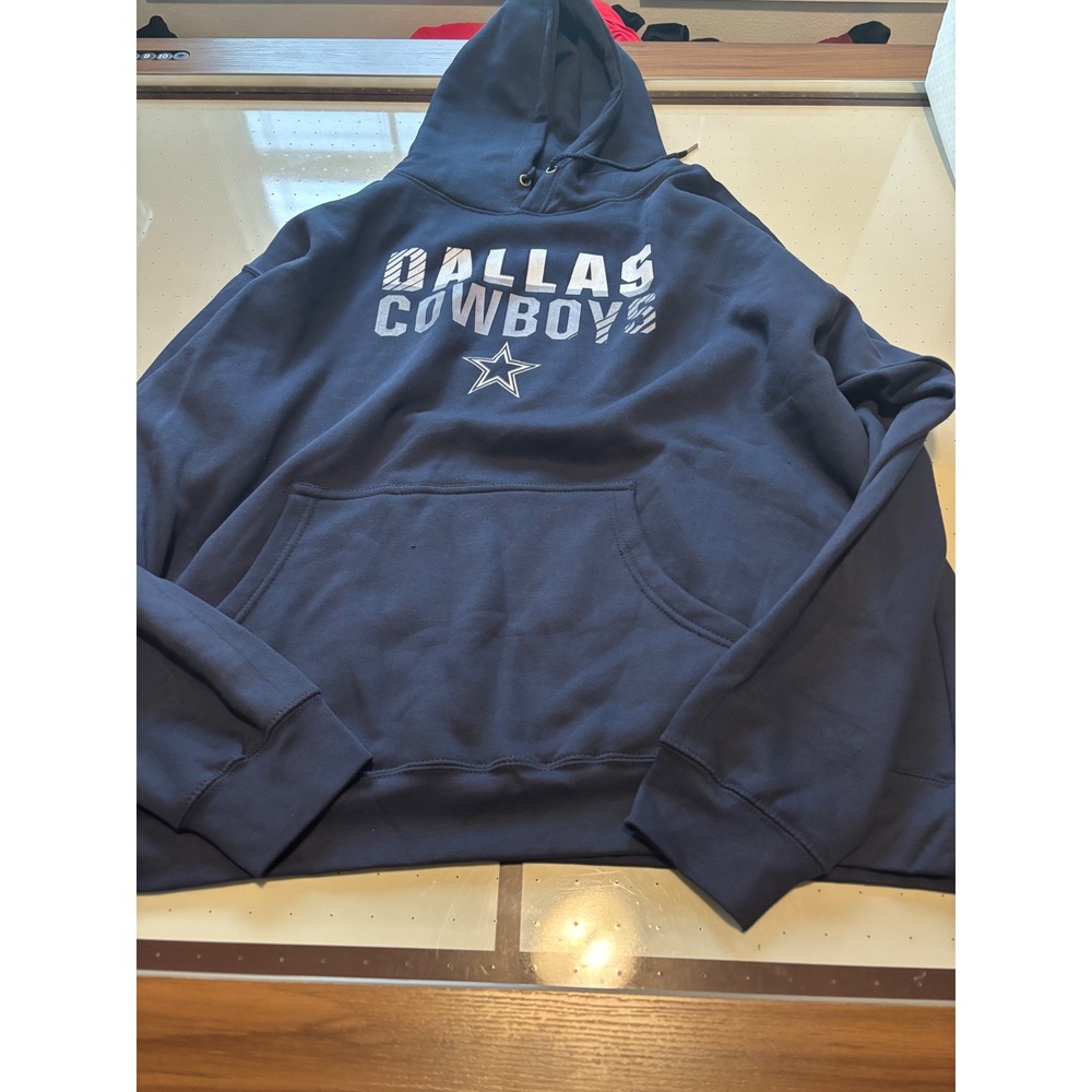 Fanatics Dallas Cowboys Hoodie Mens 3XL Navy Blue Graphic Star Sweatshirt NFL